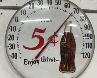 Antique Coca Cola Thermometer