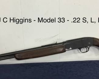 J.C. Higgins -Model 33 - .22 S,L,LR