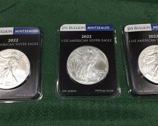 2022 Troy Ounce Silver Eagle Coins