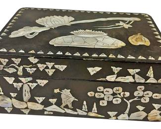 Vintage Lacquer Mother of Pearl Inlay