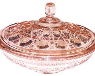 Vintage Windsor Pink Depression Glass