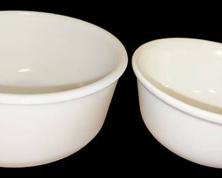 Two Milk Glass Bowls