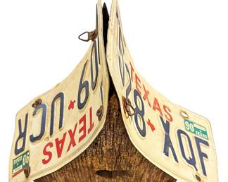 TX License Plate Birdhouse