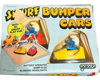 Vintage Smurf Bumper Cars Game
