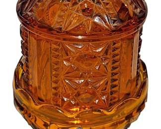 Indiana Glass Amber Fairy Lamp