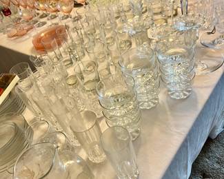 LOVELY selection of crystal, glassware and china