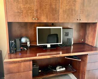 Custom-made SOLID (well, mostly) desk and hutch, this is not your average office furniture...it's REALLY NICE!