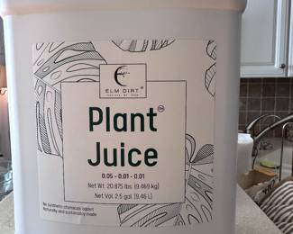 New 2.5 gallons of Plant Juice. On Amazon for $174 