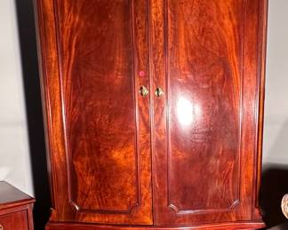 Baker Mahogany Armoire. Great storage.  