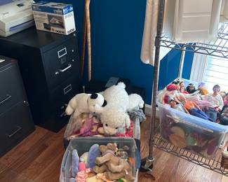 45 new Barbie - Ken Dolls .  Lots of stuffed animals.  