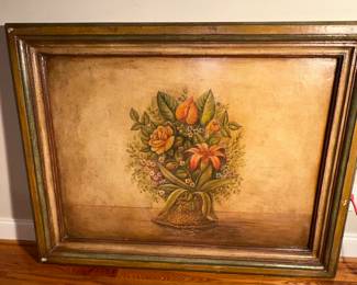 Hand Painted on Board. Heavy!