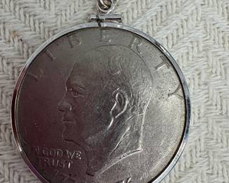 Vintage US One Dollar Coin Pendant