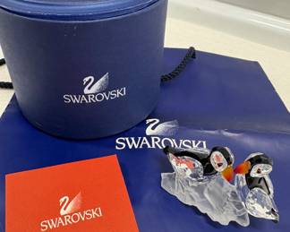 Swarovski Crystal Puffin Figurine
