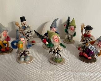 Vintage West Germany Pinecone Gnomes