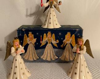 Vintage Candleholder Angels