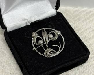 Sterling Silver Brooch