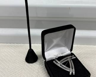 Vintage West Germany RGP Brooch & Earring Set