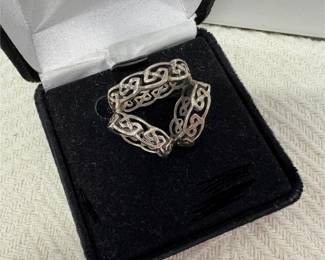 Sterling Silver Celtic Scarf Holder