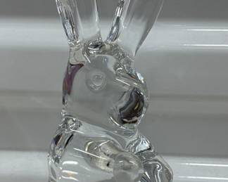 France Signed Daum Rabbit Sculpture