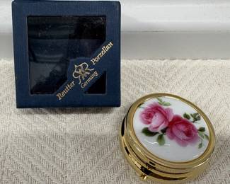 German Reutter Porcelain Pillbox