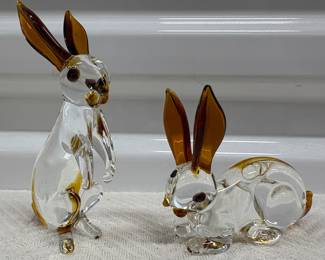 Thuringia Glass Rabbits