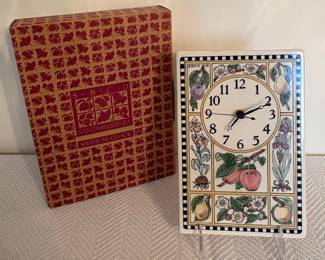 Santa Barbara Handpainted Clock