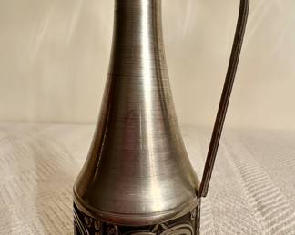 Norwegian Pewter Pitcher Vase