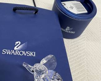 Swarovski Crystal Elephant Figurine