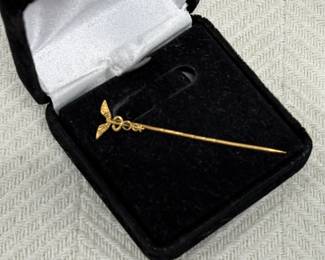 18K Gold Medical Stick Pin