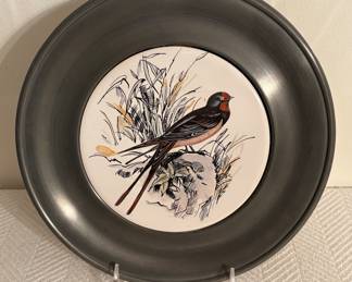 Pewter Aviary Dish