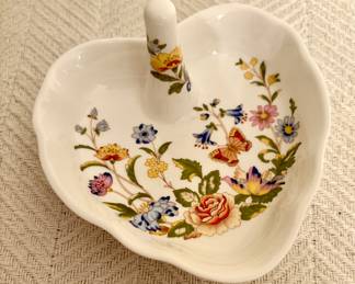 Aynsley English Bone China Ring Holder Trinket Dish