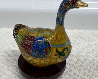 Cloisonne Swan