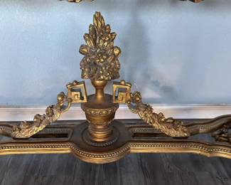Magnificent Carved Giltwood Console Table with Marble Top