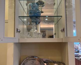 Crystal, silverplate and china collections available for purchase during in-person shopping on Friday and Saturday