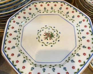 $900. Limoges Cerelene Lafayette extensive china set for sale during in-person shopping Friday and Saturday.  six pie place settings for 12 people.  Place setting consists of dinner, salad, bead & butter, dessert plates and cups and saucers.  Only the salad plates are octagonal.