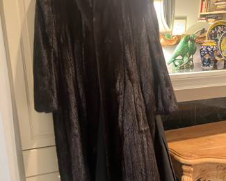 $660. Full length mink coat available for purchase during in-person shopping on Friday and Saturday.