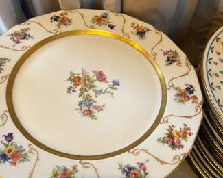 $290  A set of 12 dinner plates -  early 19th or 20th century made by Wm Guérin & Co. Limoges.  Sold during in person shopping hours only.