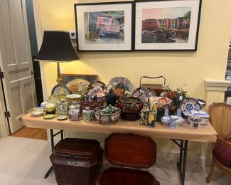 Asian collectibles collections available for purchase during in-person shopping on Friday and Saturday.