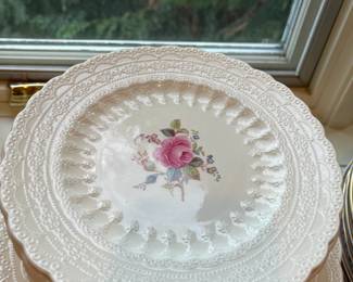 $480. Spode "Billingsley Rose" set of china set for sale during in-person shopping Friday and Saturday.  Set consists of 12  5 pc place settings that include a dinner, salad, bread and butter plate, cup and saucer and small fruit bowls.