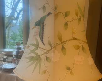 A close-up of the custom shade