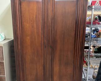 Armoire for sale during in-person shopping hours Friday and Saturday.