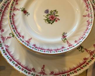 $120. Vintage Portuguese Quinta Nova "Afternoon Tea" set of china  for sale during in-person shopping Friday and Saturday.    Set consists of a coffee pot, teapot, cream and sugar. 6 teacups, 6 brad and butter,  6 luncheon plates.