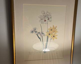 One of many botanicals included in the sale.  In -person shopping only.  Each measures 14.5"w x 18"h.  Available during in-person shopping.