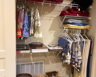 Linen collections available for purchase during in-person shopping on Friday and Saturday