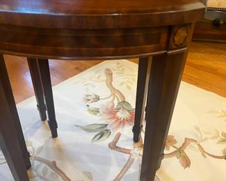 Front view of the two nesting table edges