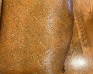 close-up of the leather seat!