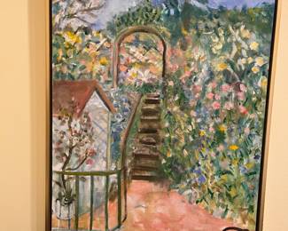 $340. Original painting by Martha Miller.  23"w x 31"h