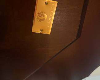 label underneath the table