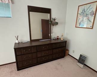 Dresser with mirror