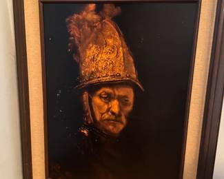 Framed poster
